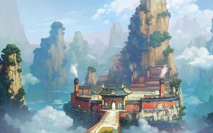 Tranh phong cảnh Trung Quốc đẹp thơ mộng