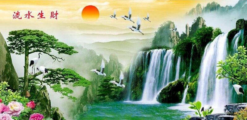 Mách bạn hơn 97 vẽ tranh phong cảnh thác nước hay nhất  thtantai2eduvn