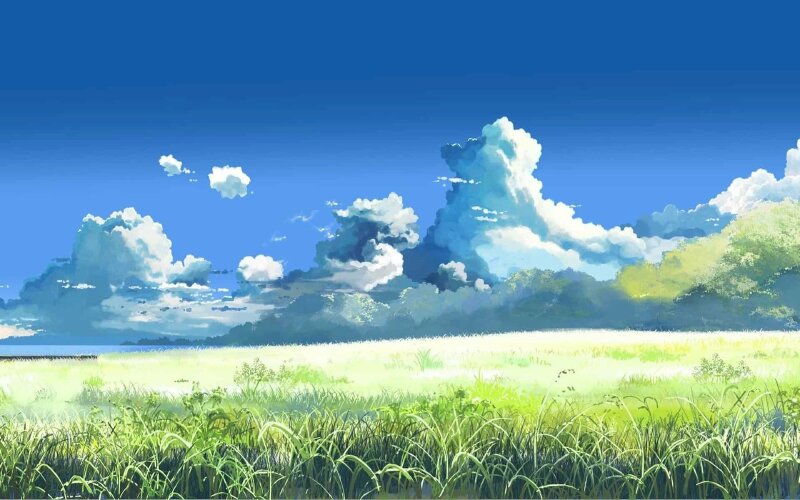 Hình ảnh anime phong cảnh đẹp mộc mạc kỳ vĩ huyền ảo