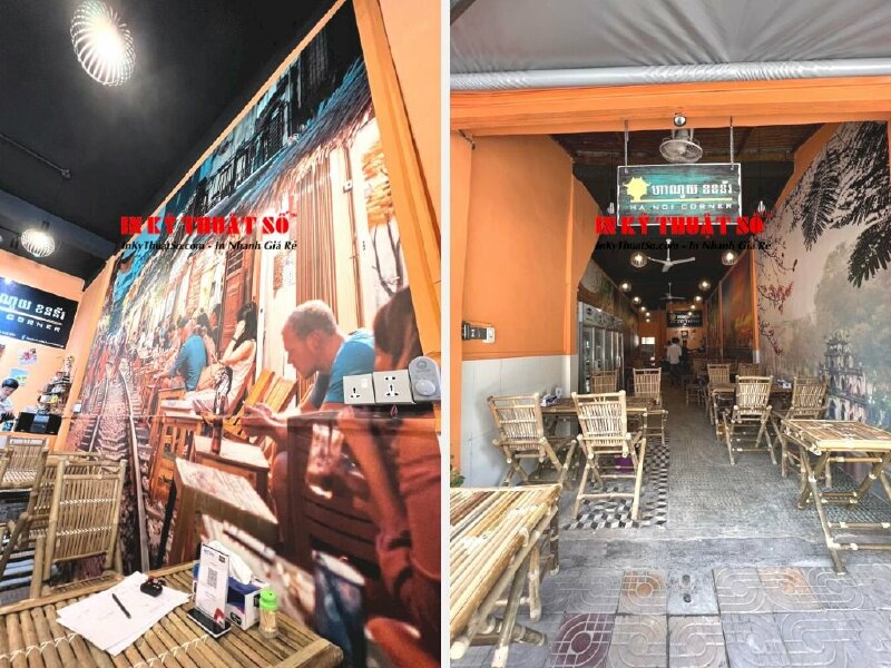 Nhân viên tư vấn và hỗ trợ đặt in uv canvas từ khách hàng tại Công ty In Kỹ Thuật Số In UV canvas mờ chất lượng cao dùng trang trí nội ngoại thất nhà ở, văn phòng làm việc - Ảnh: 4