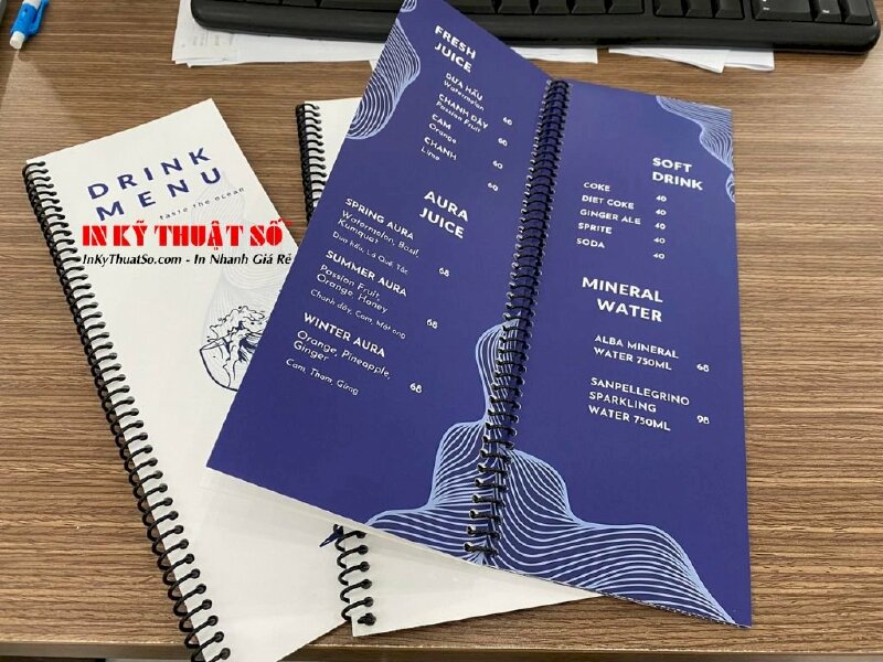 Menu thức uống nhà hàng Seafood & bar - AURA Restaurant - Fusion Cuisine tại Sun Grand City, An Thới, Phú Quốc, Kiên Giang - In Kỹ Thuật Số Since 2006 - Ảnh: 2