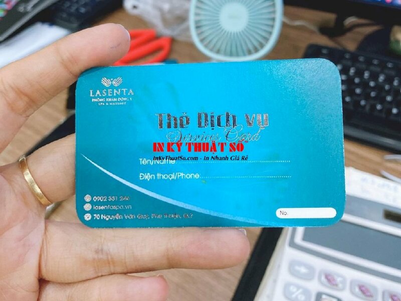In thẻ dịch vụ Services Card, in phiếu dịch vụ, thẻ liệu trình, in thẻ giấy theo yêu cầu - In Kỹ Thuật Số Since 2006 - Ảnh: 2