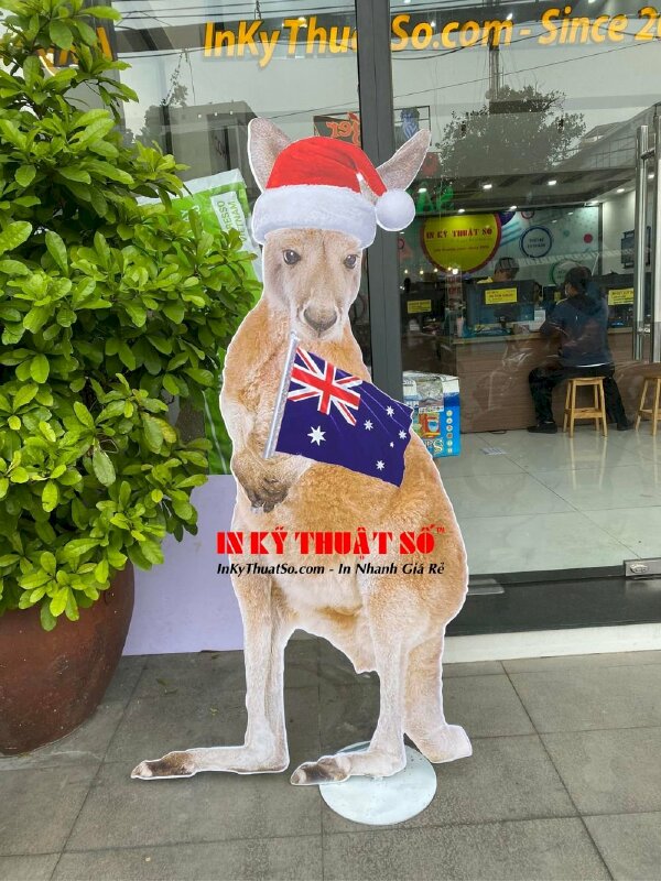 Standee mô hình Kangaroo chân đế tròn