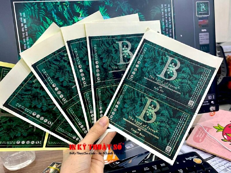 In Tem Decal giấy ép kim sản phẩm thức uống có cồn - In Kỹ Thuật Số Since 2006 - Ảnh: 3