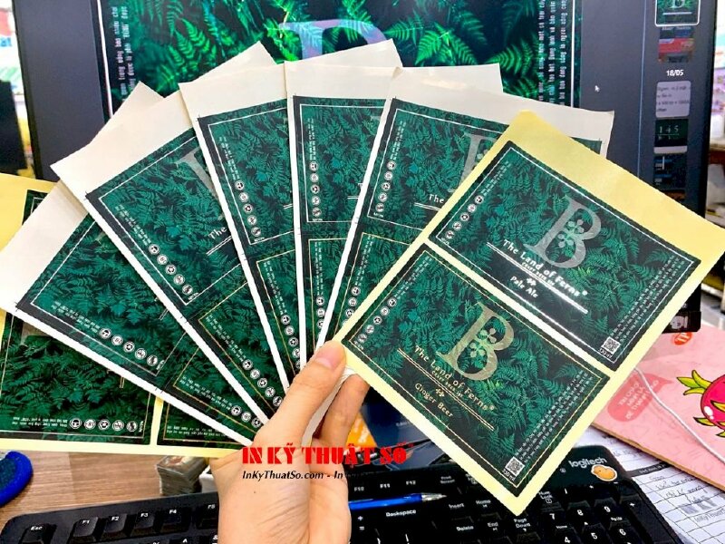 In Tem Decal giấy ép kim sản phẩm thức uống có cồn - In Kỹ Thuật Số Since 2006 - Ảnh: 1