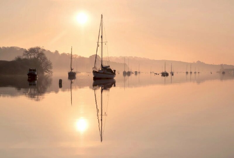 Tranh 3D phong cảnh bình minh