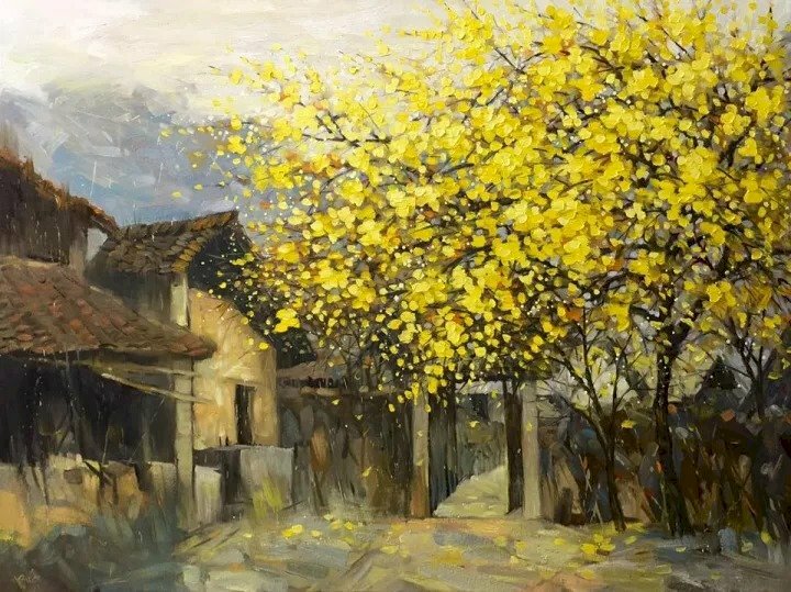 Tranh phong cảnh hoa 3D tuyệt đẹp