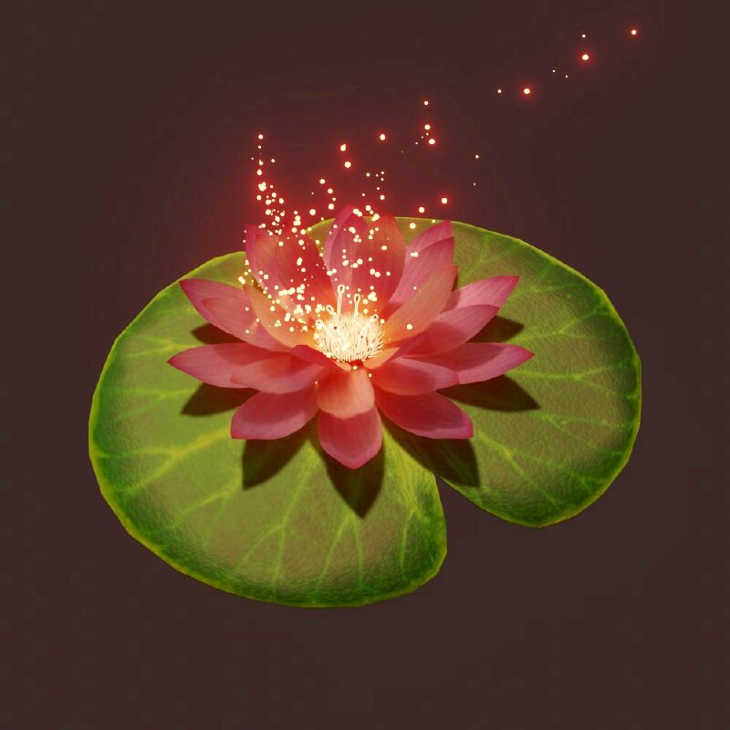 Tranh phong cảnh hoa sen trên nền lá sen 3D tuyệt đẹp