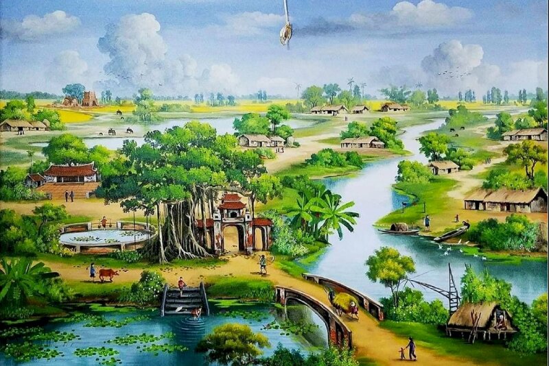 Tranh quê hương như đẹp