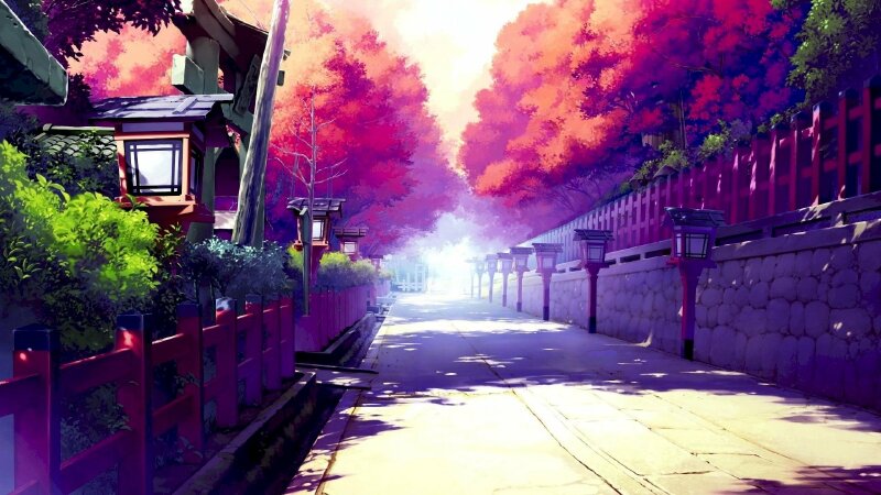 Tranh phong cảnh Nhật Bản anime đẹp