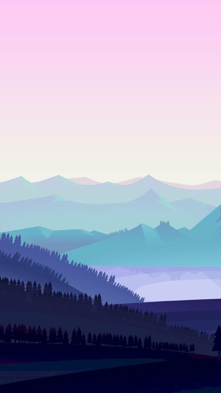 Tranh phong cảnh rừng núi đồi xa xăm