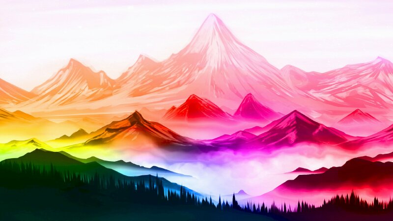 Mẫu tranh dán tường 3D 5D phong cảnh núi đẹp  Ý nghĩa tranh núi