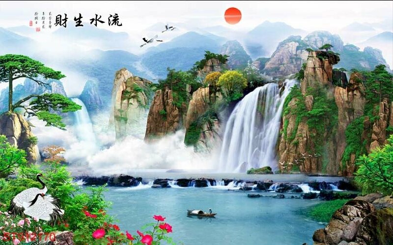 Nước chính là biểu tượng cho người mệnh thủy nên những bức tranh phong thủy hữu tình rất thích hợp với người mệnh thủy