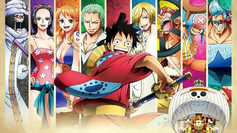Tranh dán tường anime One Piece cực ngầu