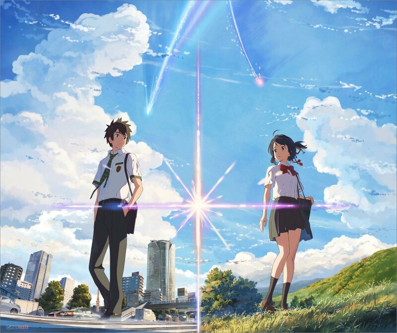 Tranh  dán tường anime Your Name chất lượng cao
