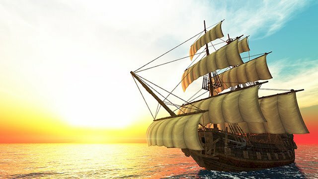 Tranh phong cảnh thuận buồm xuôi gió mang đến may mắn trong kinh doanh cho người mệnh thủy 