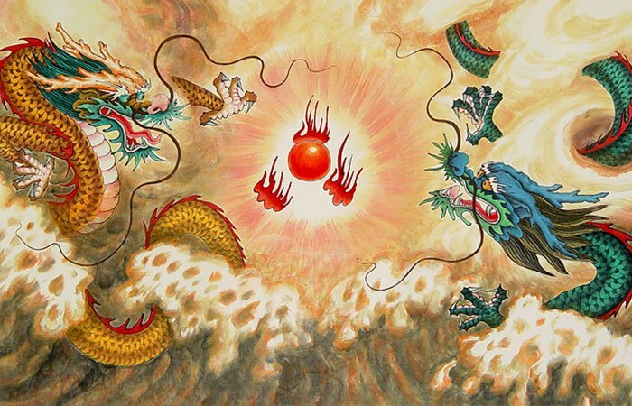 Tranh rồng hợp phong thủy cho người tuổi giáp tý 