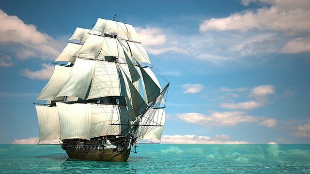 Tranh thuận buồm xuôi gió, trong phong thủy, mối quan hệ Thủy – Thủy là mối quan hệ tương hợp. 