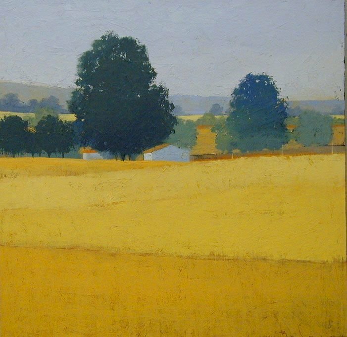 Tranh phong cảnh cho người tuổi giáp tý với màu vàng chủ đạo hợp phong thủy