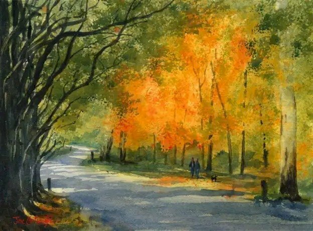 Bức tranh phong cảnh thuộc hành kim phù hợp cho người tuổi giáp tý