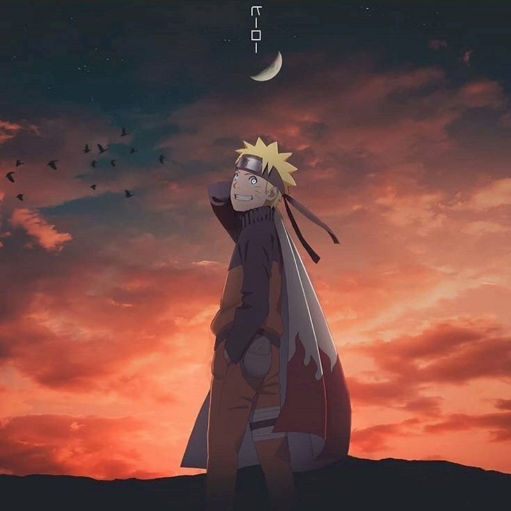 Tranh dán tường anime Naruto dễ thương 