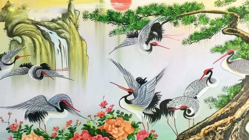 Tranh nghệ thuật phong cảnh hợp phong thủy cho người mệnh thủy