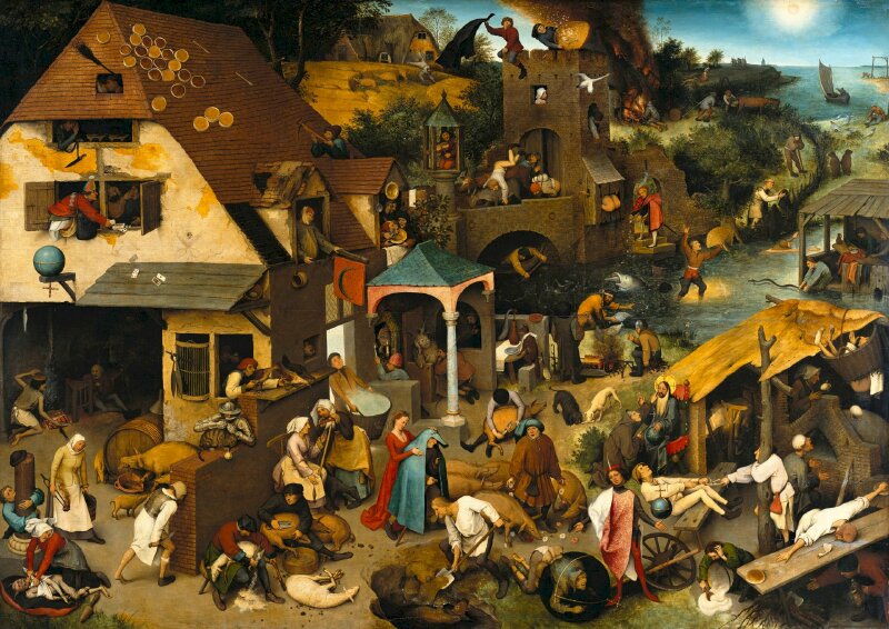 Netherlandish Proverbs - (tạm dịch: Những câu tục ngữ Hà Lan) là một bức tranh sơn dầu trên gỗ sồi được vẽ bởi Pieter Bruegel the Elder