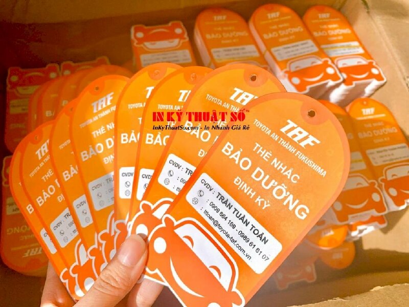 In tem treo làm thẻ nhắc bảo dưỡng định kỳ - In Kỹ Thuật Số Since 2006 - Ảnh: 1