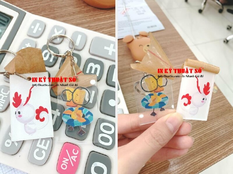 In Móc khóa mica nền trắng & nền trong suốt - In Kỹ Thuật Số Since 2006 - Ảnh: 2