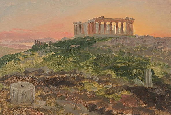 Tranh phong cảnh Đền Parthenon