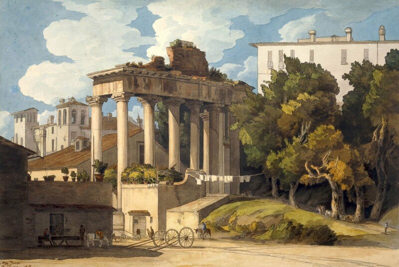 Tranh phong cảnh La Mã cổ đại đẹp