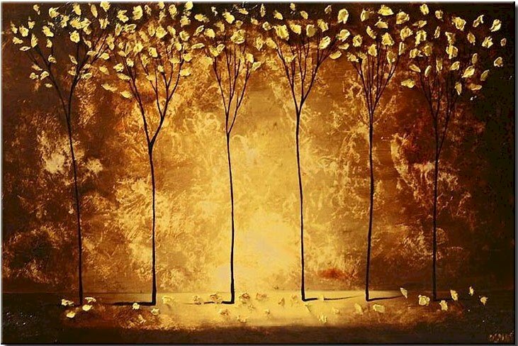 Tranh trang trí tường phong cảnh hàng cây cực nghệ thuật