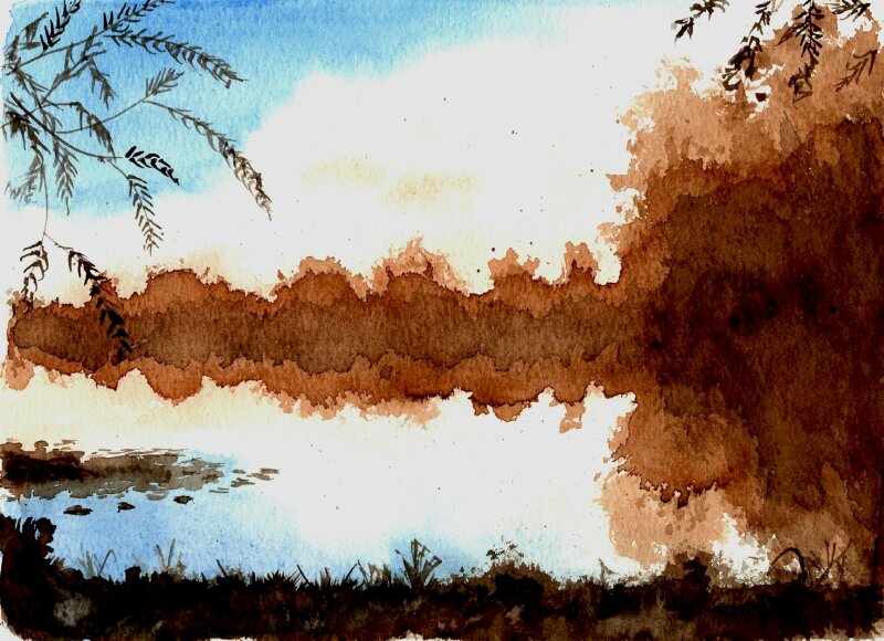 Tranh treo tường hợp người tuổi Dậu gam màu nâu tuyệt đẹp