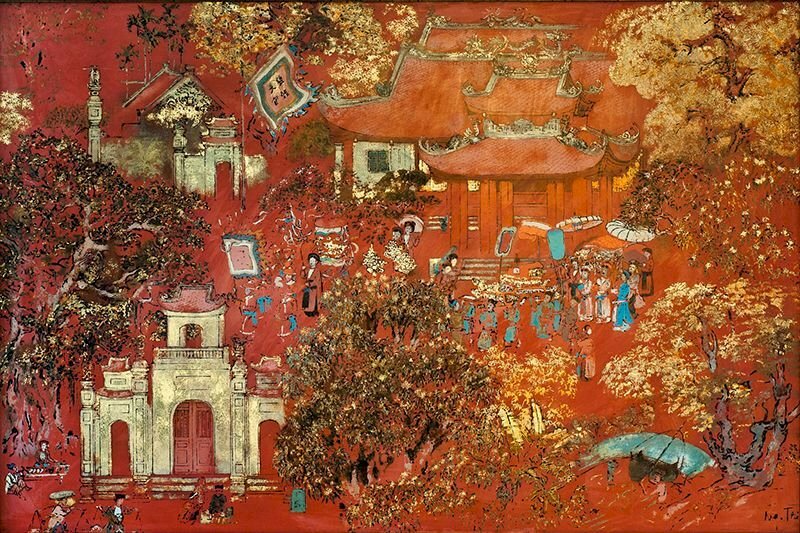 Tranh phong cảnh miền Bắc làm tranh treo tường đẹp