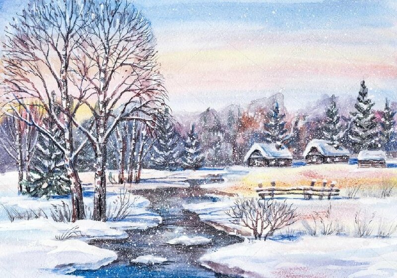 Cập nhật với hơn 99 vẽ tranh mùa đông đơn giản hay nhất  Tin Học Vui