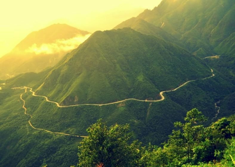 Tranh phong cảnh Sapa đón bình minh nắng mới