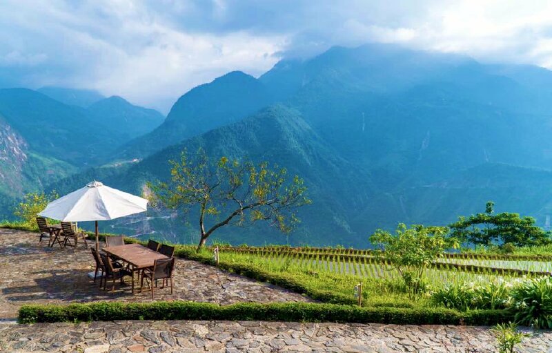 Tranh phong cảnh Sapa đẹp thơ mộng với góc view cực chill