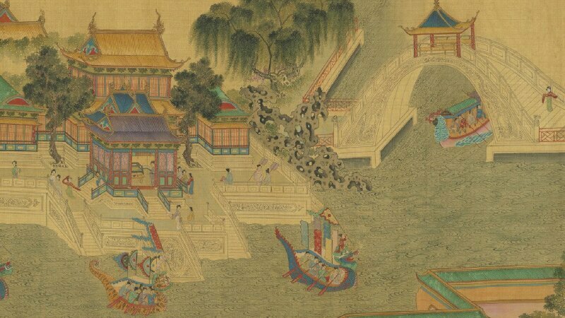 Tranh phong cảnh Trung Hoa cổ đại đẹp