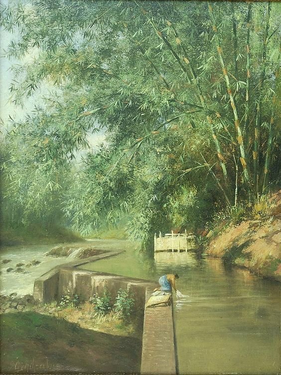 Tranh sơn dầu phong cảnh Tây Bắc tuyệt đẹp