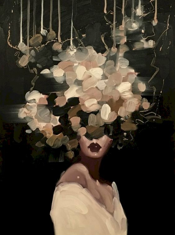 Tranh canvas cô gái vintage sang trọng