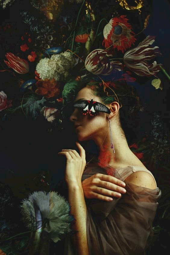 Tranh canvas cô gái vintage cổ điển 