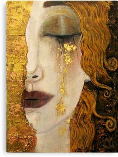 Tranh canvas nghệ thuật cô gái khóc