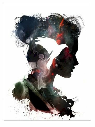 Tranh canvas cô gái nghệ thuật sáng tạo