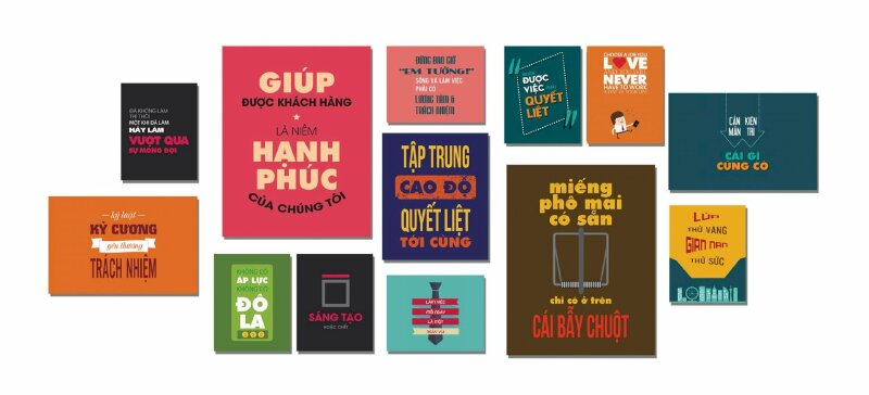 Set tranh canvas những câu châm ngôn ý nghĩa treo tường trang trí văn phòng đẹp, sáng tạo