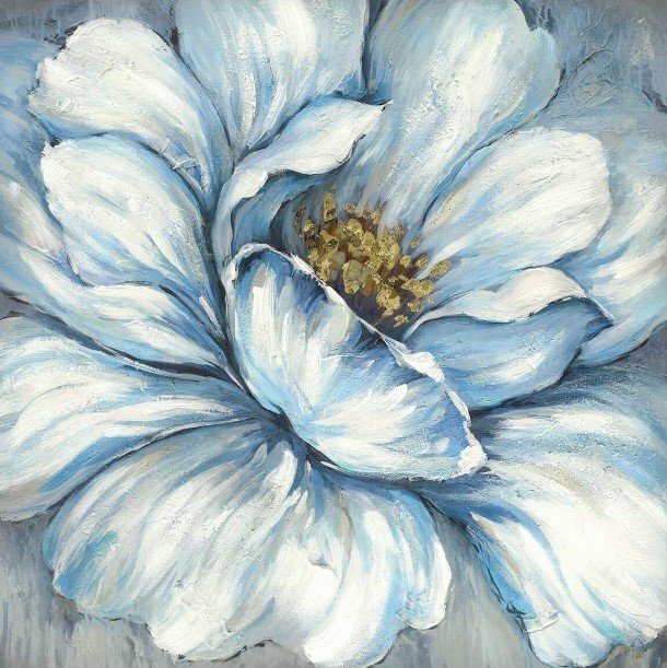 Tranh canvas hoa kích thước lớn làm tranh treo tường trang trí đẹp