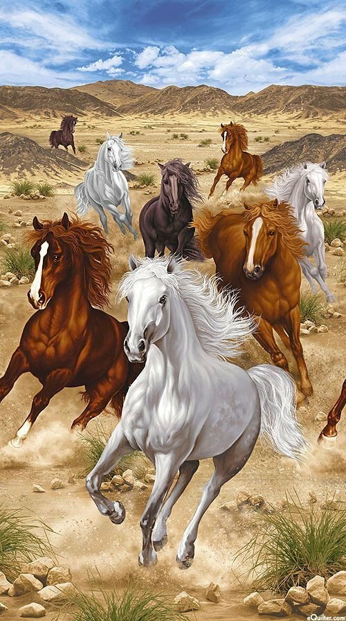 Tranh bát mã 3D tượng trưng cho sự mạnh mẽ