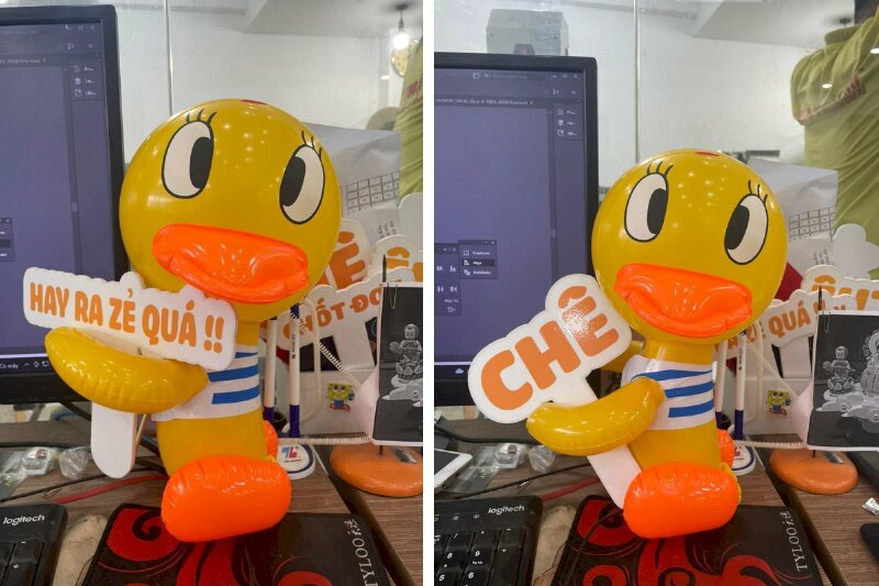 Hashtag cầm tay in PP cán format 5mm cắt tỉa theo yêu cầu