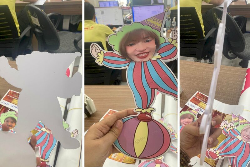 In pp cán format làm mô hình trang trí cute dễ thương