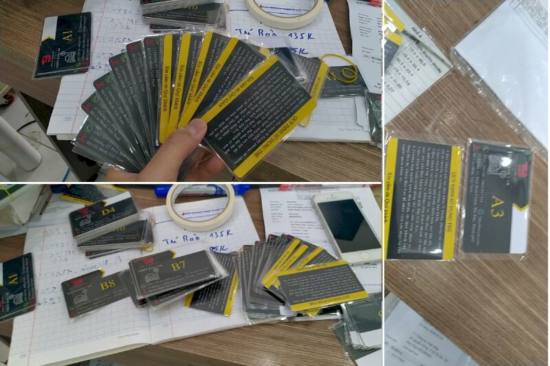 Mẫu thẻ nhựa giữ xe Thiên Bảo Car tại In Kỹ Thuật Số