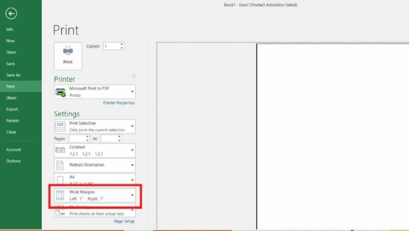 Cách căn chỉnh Excel vừa trang A4